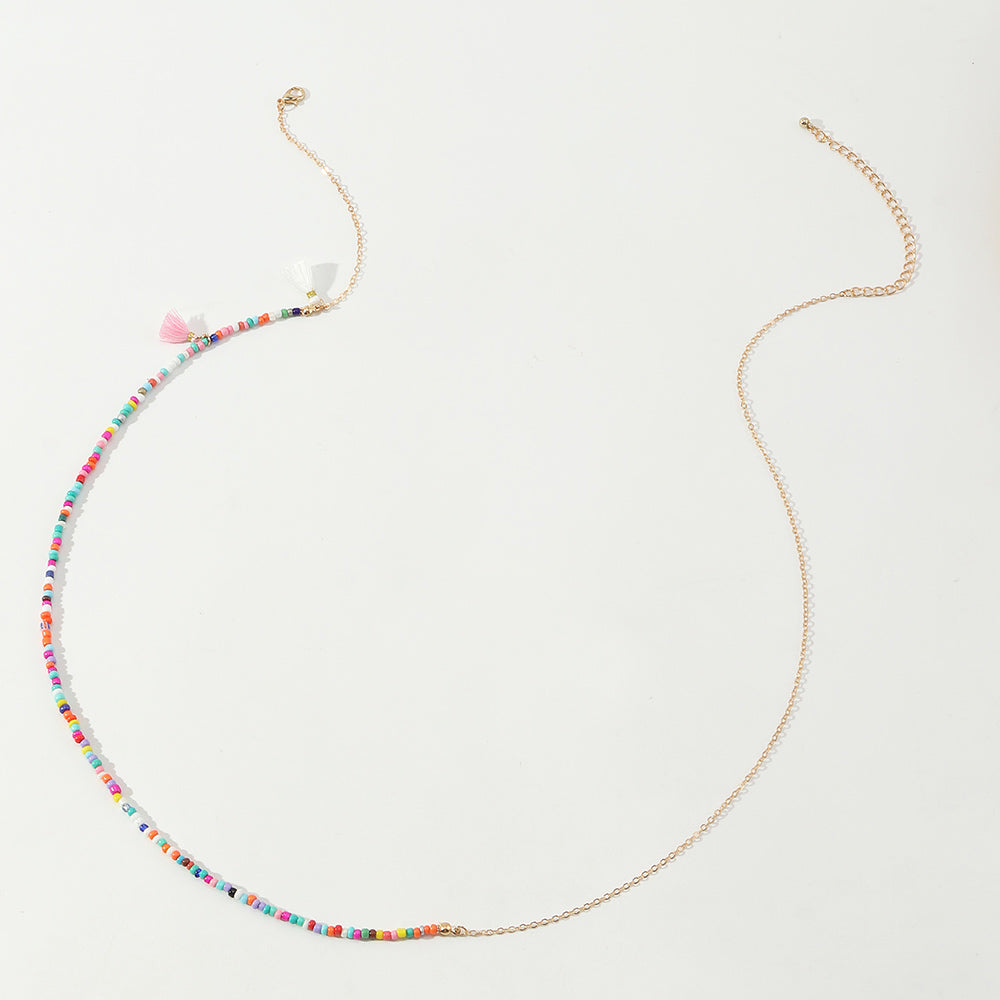 New Fashion Soft Terracotta Rice Bead Body Chain