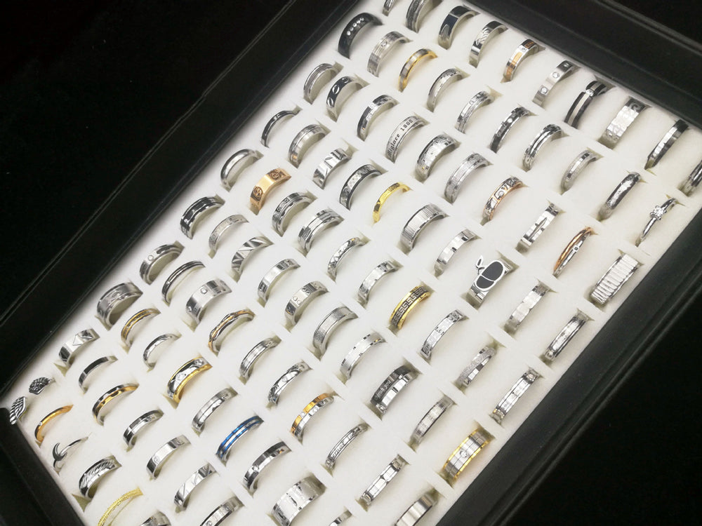 Men's And Women's Mixed Titanium Steel Stainless Steel Rings