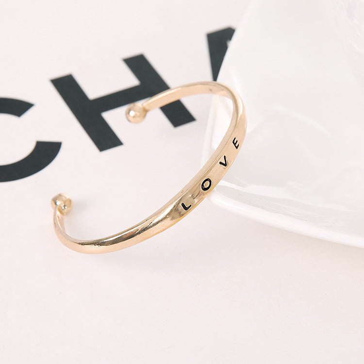 Love alloy bracelet