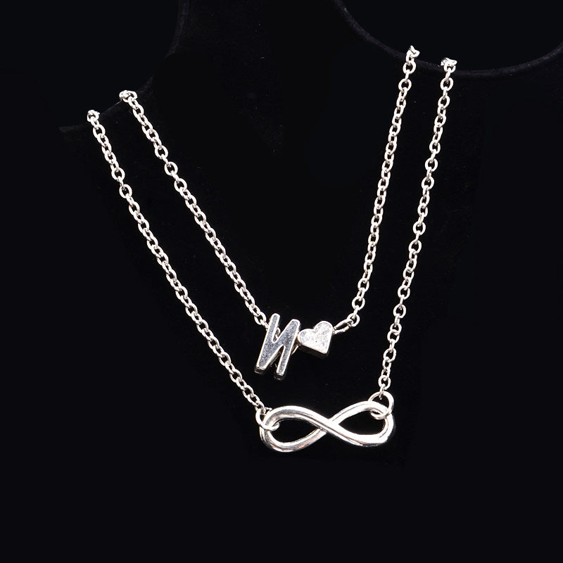 Love 26 letters alloy anklet