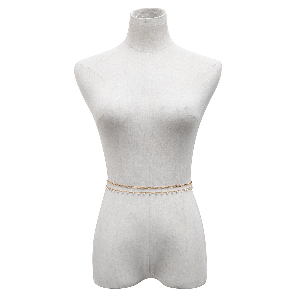 Metal Letter Pendant Waist Chain Women's Fashion Slim Fit