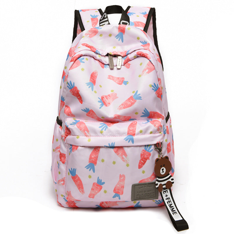 Printed backpack