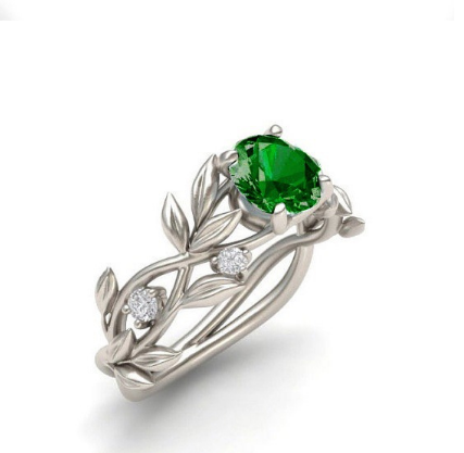 Beautiful fashion zircon jewelry engagement ring