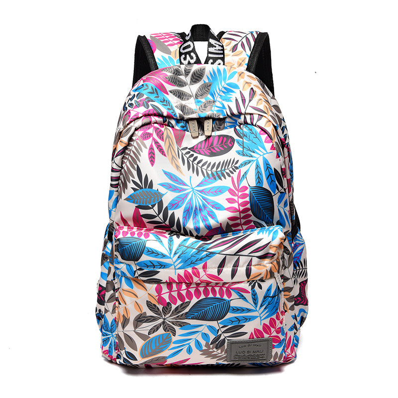 Printed backpack