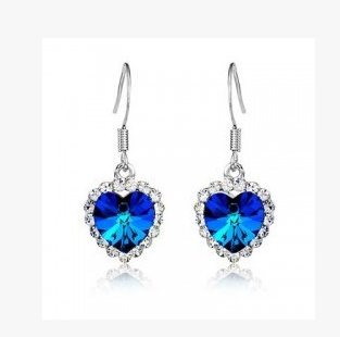 Heart Of The Sea Crystal Earrings
