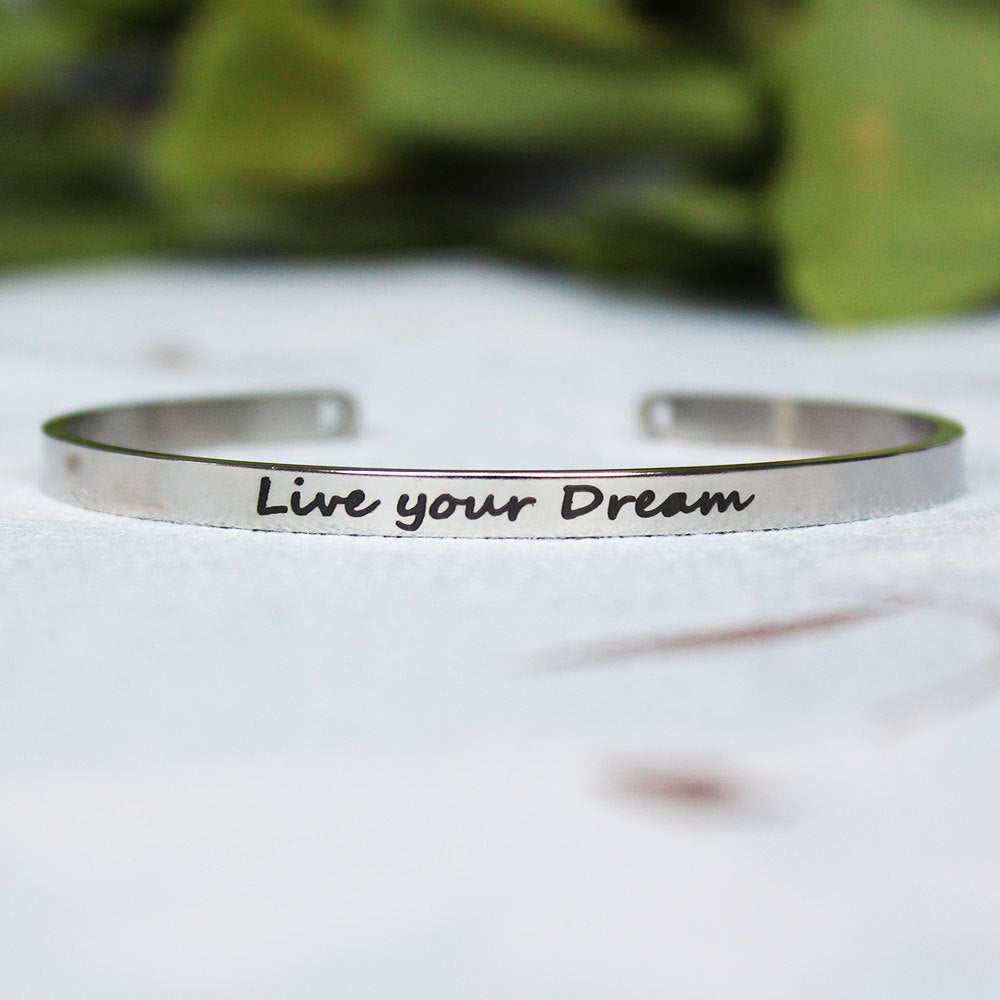 Customizable Stainless Steel Bracelet