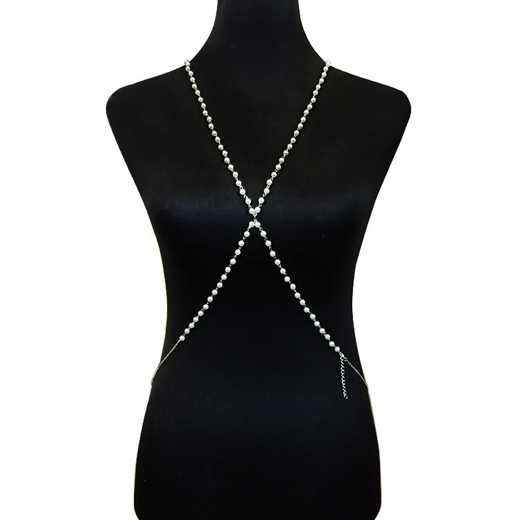 Pearl body chain