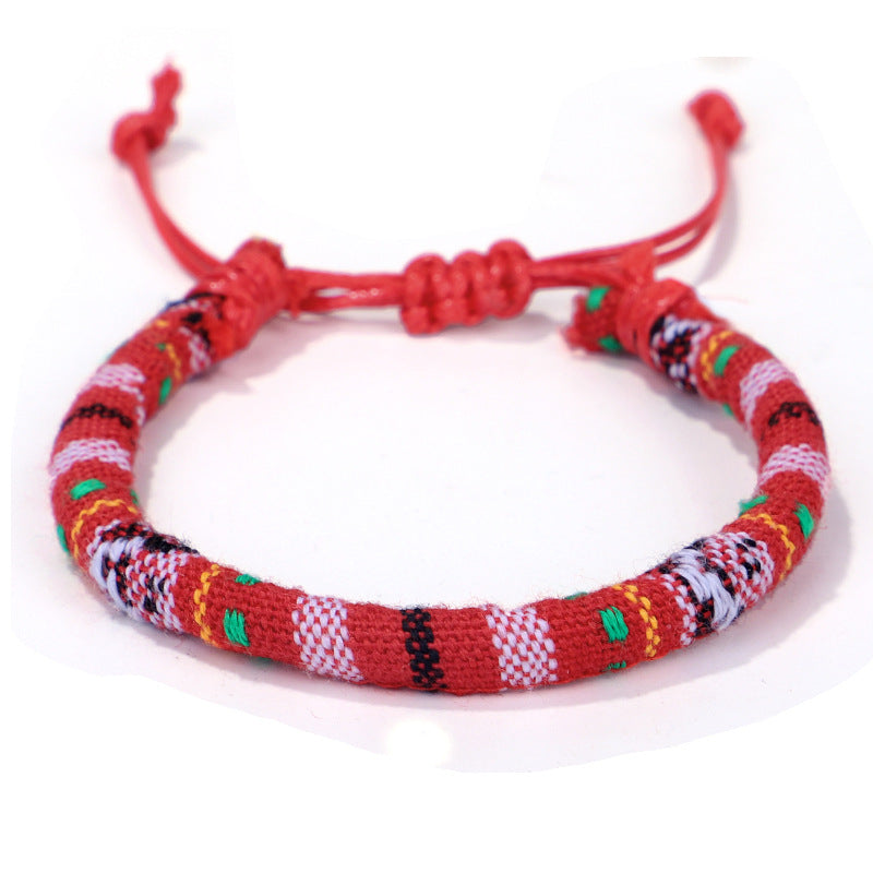 New Ethnic Style Bracelet Color Cotton Rope Hand-woven Hand Rope