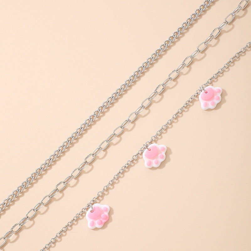 Bohemian Cute Girly Heart Anklet