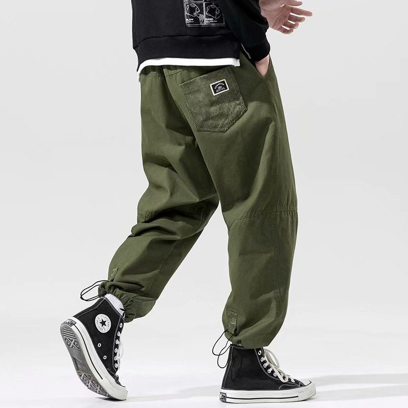 Drawstring ankle ankle trousers