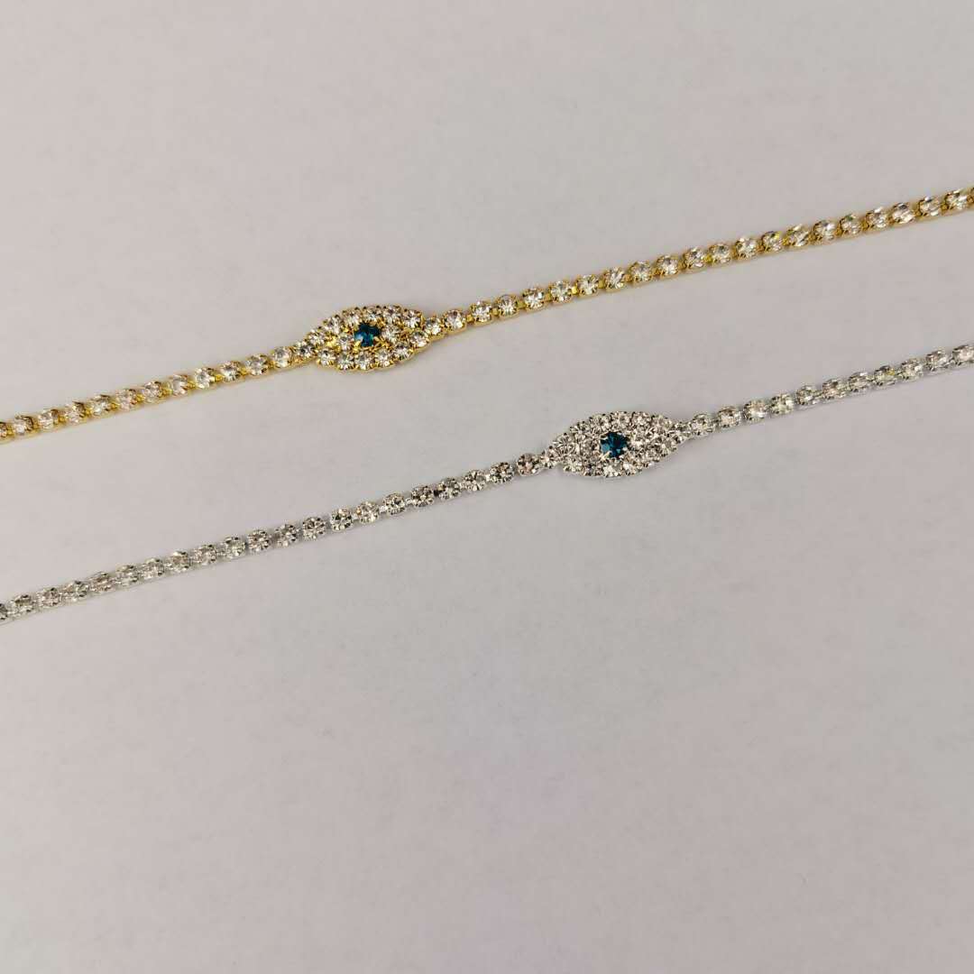 Vintage Ethnic Style Gold-plated Rhinestone Exquisite Anklet