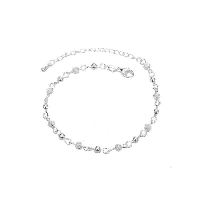 Frosted Bead Hollow Sexy Ankle Jewelry