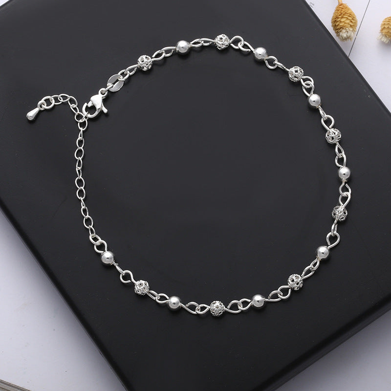 Frosted Bead Hollow Sexy Ankle Jewelry