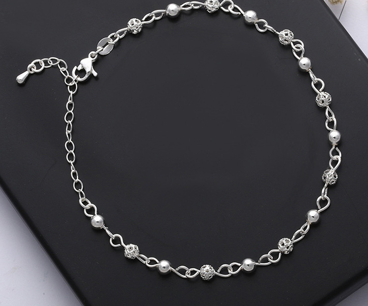 Frosted Bead Hollow Sexy Ankle Jewelry