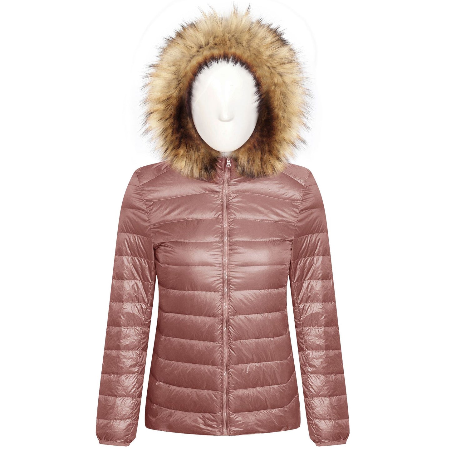 Ladies Flip Hat Warm Cotton Faux Fur Jacket Tops Women Europe and America