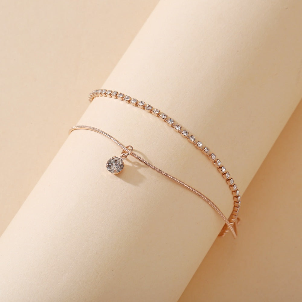 LETAPI Bohemian Beads Anklets for Women Boho Cubic Zirconia Anklet 2020 Ankle Bracelet on Leg Anklet Jewellery