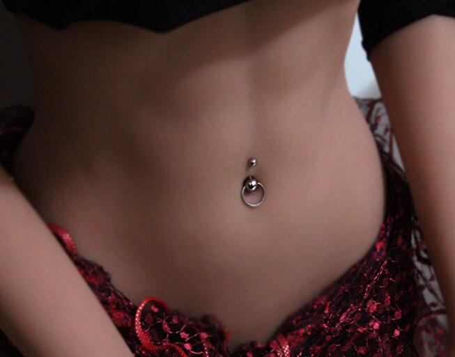 Titanium Steel Sexy Classic Ring Belly Button Nail