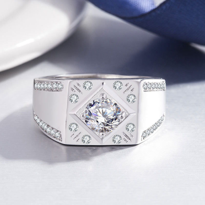 Creative Live Mouth Men's Silver Ring