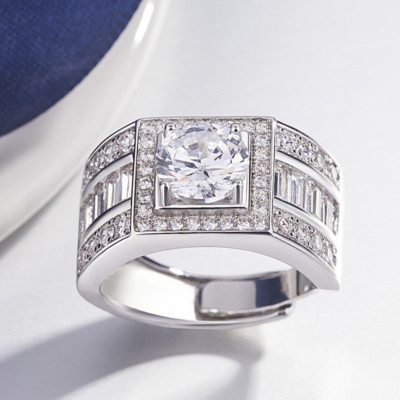 Creative Live Mouth Men's Silver Ring