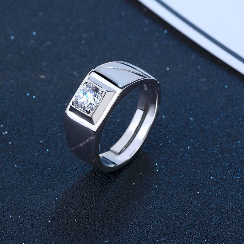 Creative Live Mouth Men's Silver Ring