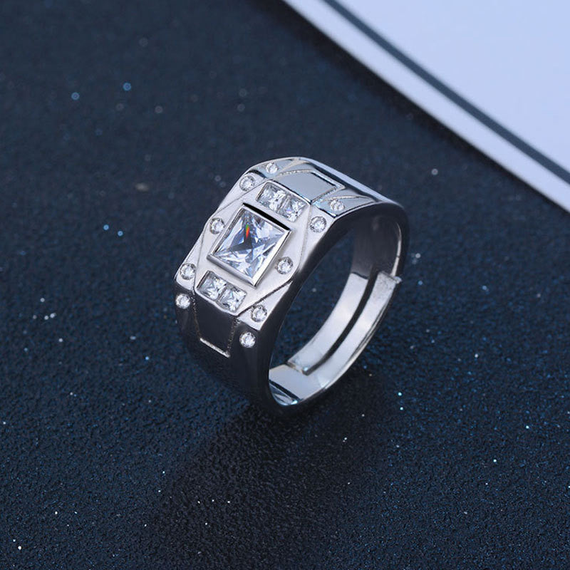 Creative Live Mouth Men's Silver Ring