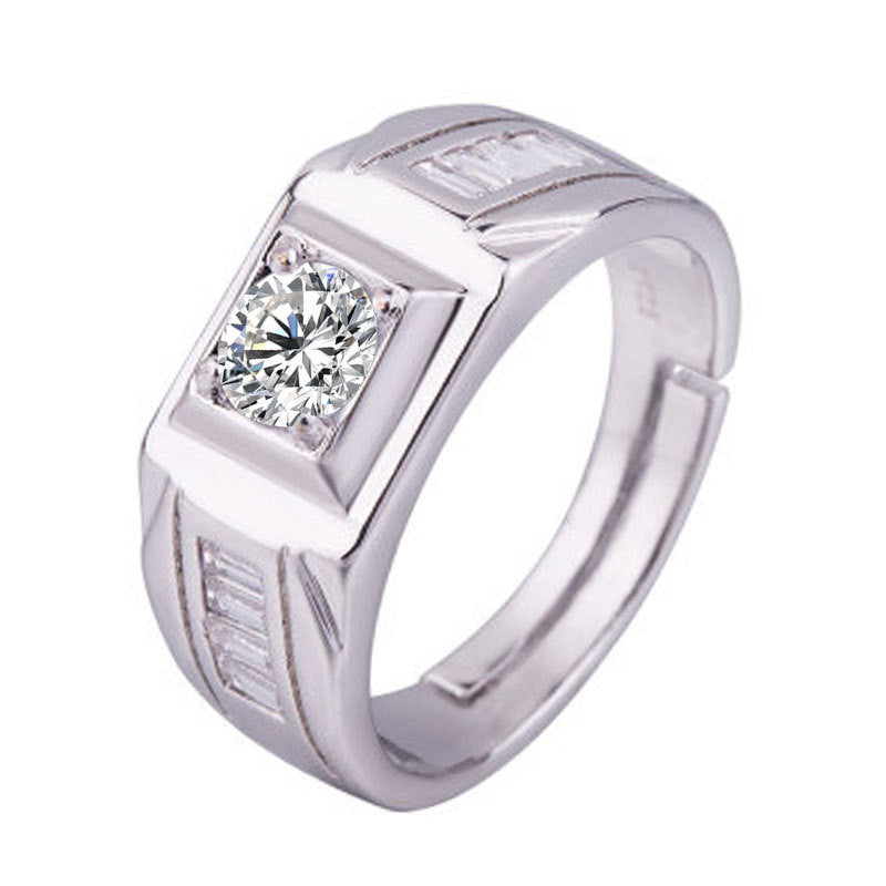Creative Live Mouth Men's Silver Ring