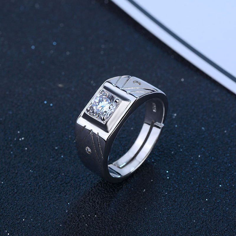 Creative Live Mouth Men's Silver Ring
