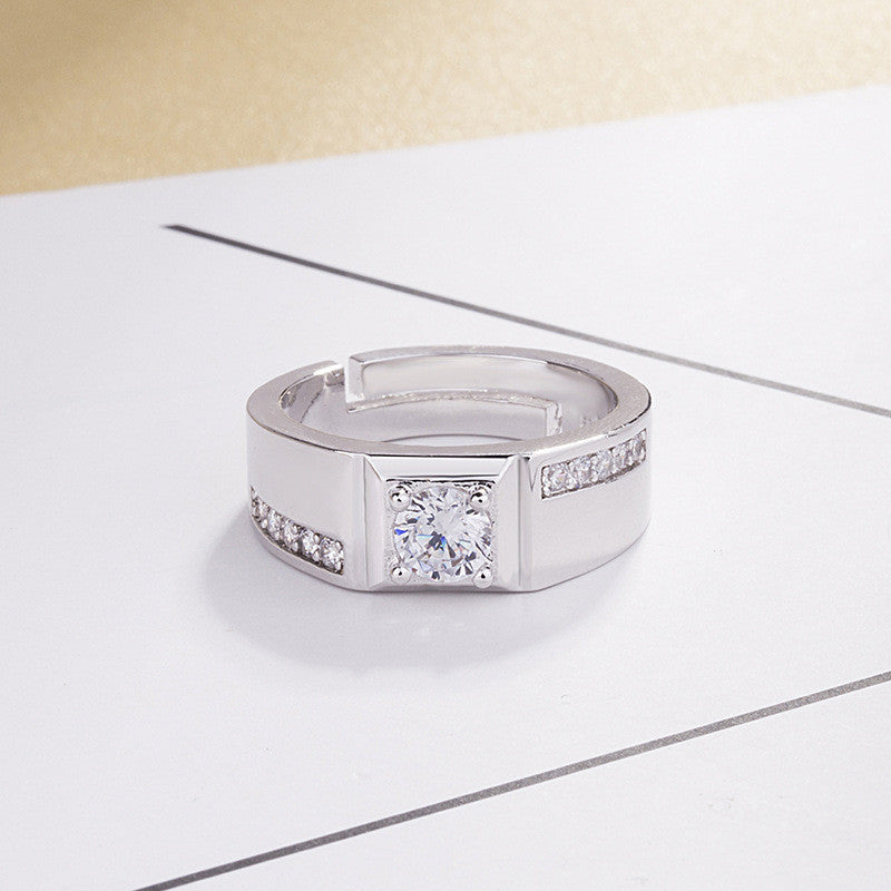 Creative Live Mouth Men's Silver Ring