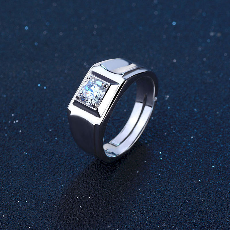 Creative Live Mouth Men's Silver Ring