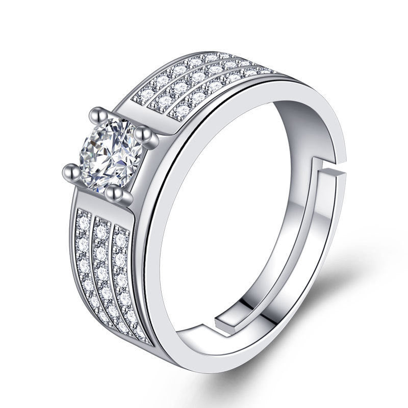 Creative Live Mouth Men's Silver Ring