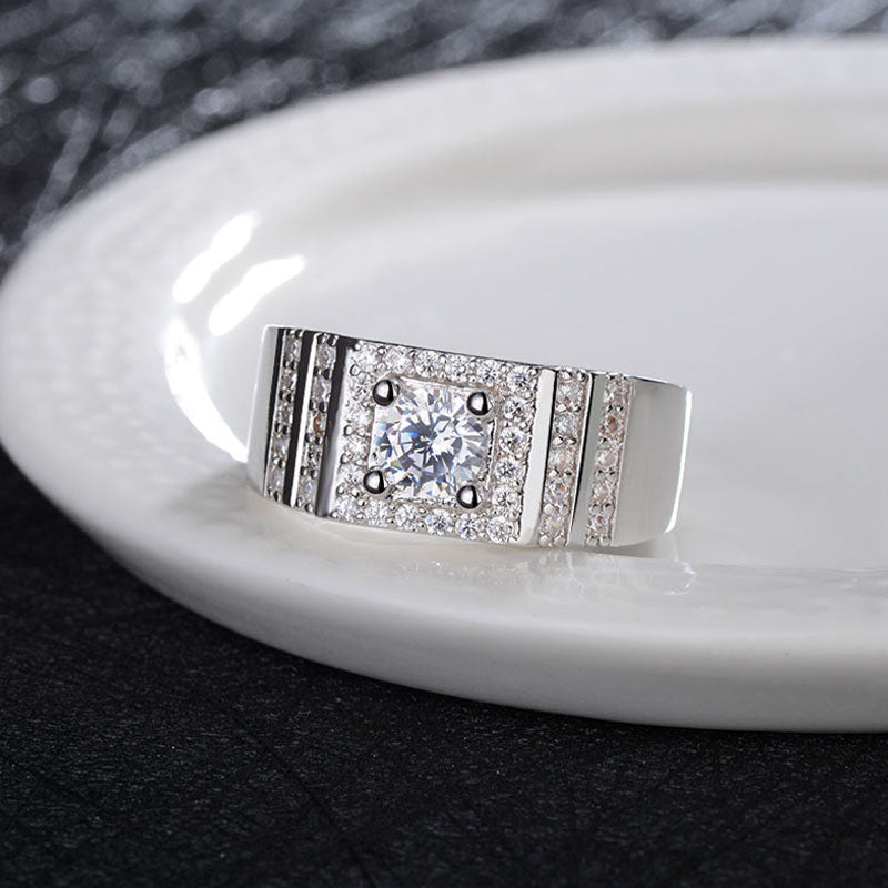 Creative Live Mouth Men's Silver Ring
