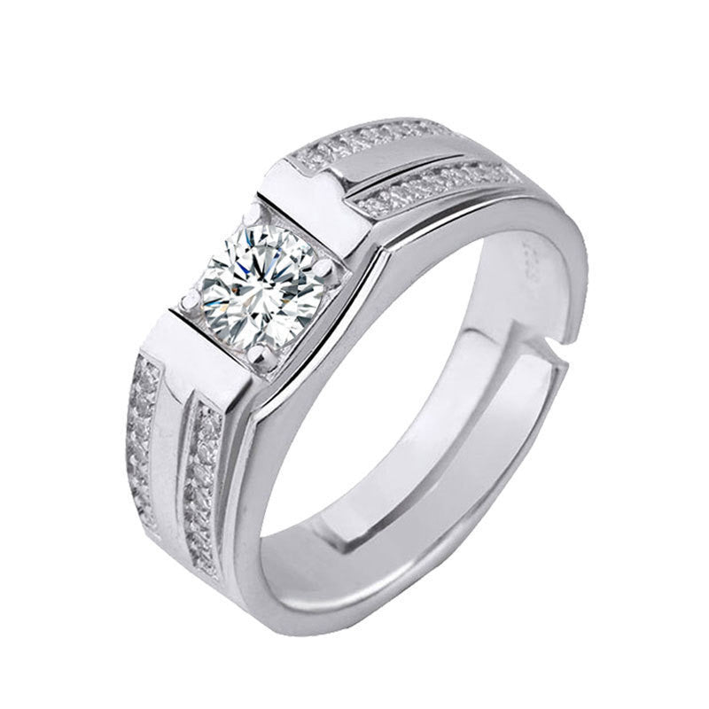 Creative Live Mouth Men's Silver Ring