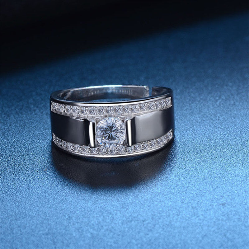 Creative Live Mouth Men's Silver Ring