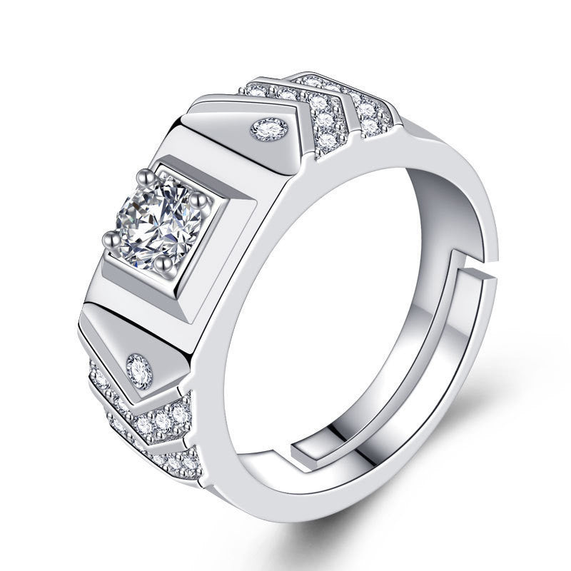 Creative Live Mouth Men's Silver Ring