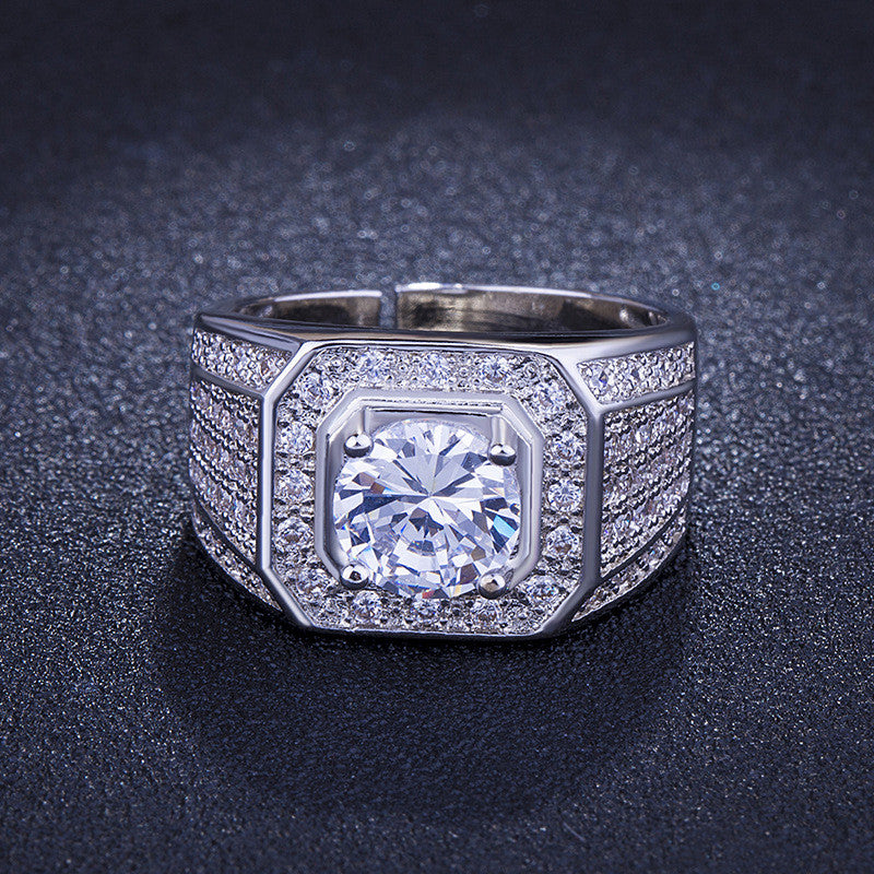 Creative Live Mouth Men's Silver Ring