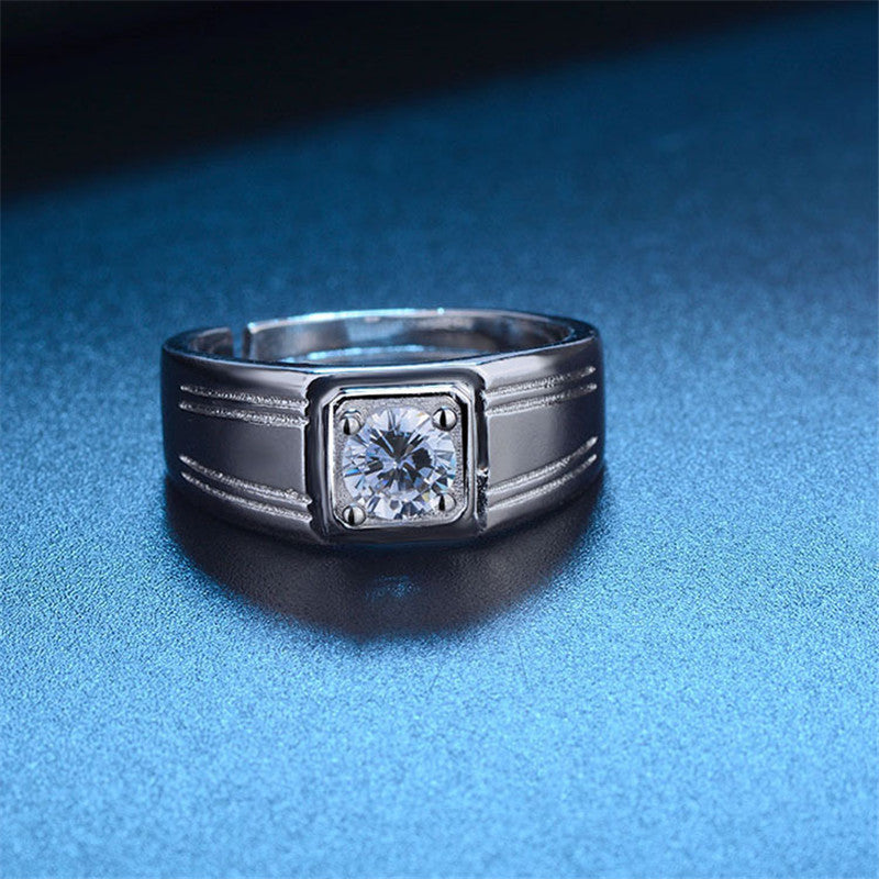 Creative Live Mouth Men's Silver Ring