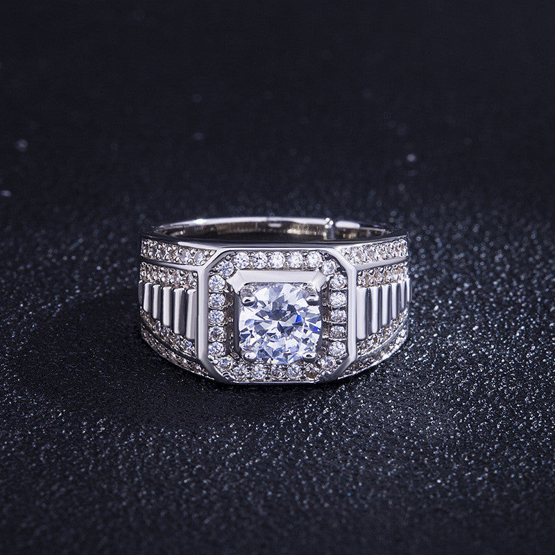 Creative Live Mouth Men's Silver Ring