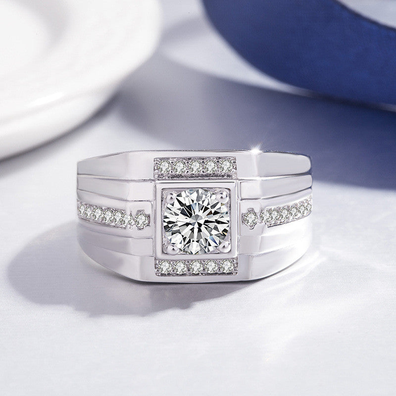 Creative Live Mouth Men's Silver Ring