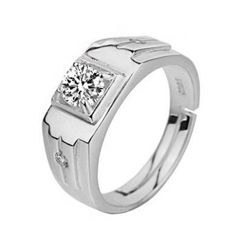 Creative Live Mouth Men's Silver Ring