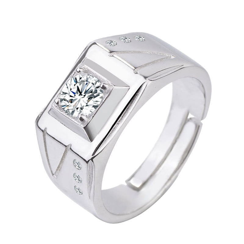Creative Live Mouth Men's Silver Ring
