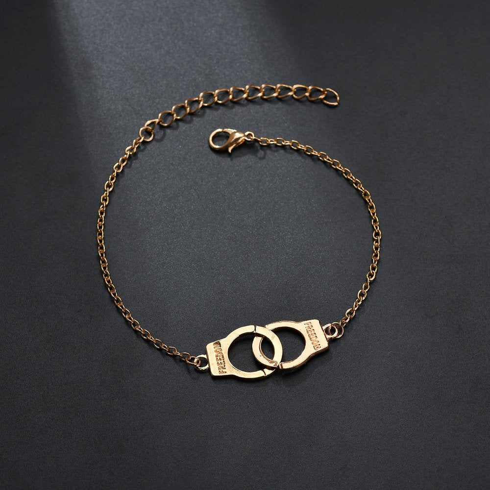 Women's Fashion Anklet Three-Piece Flat Snake
