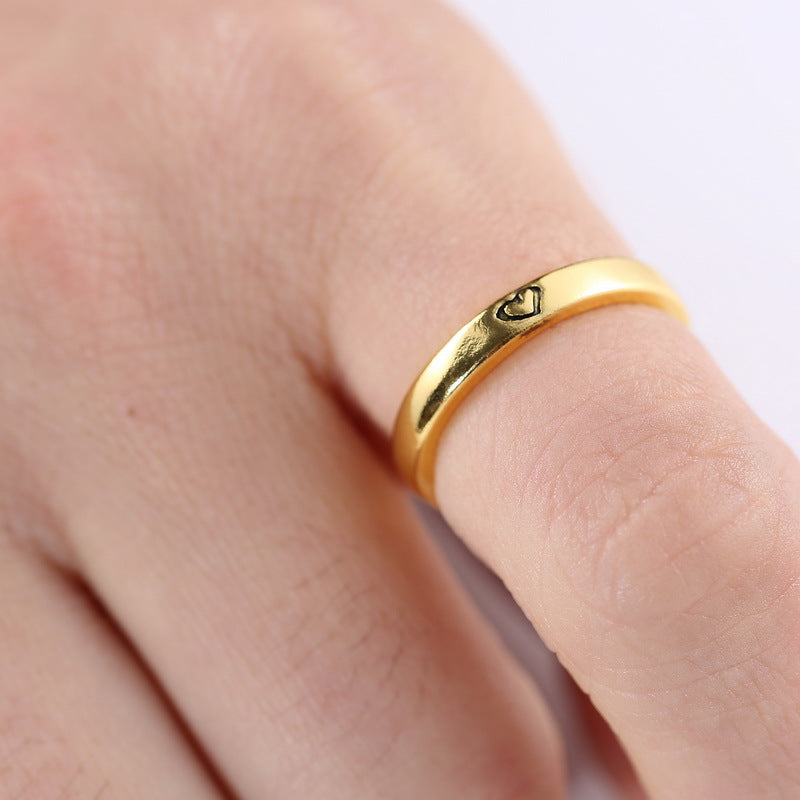 Valentine's Day Jewelry Ring Wholesale Manufacturers Couple Rings in the Name of Love