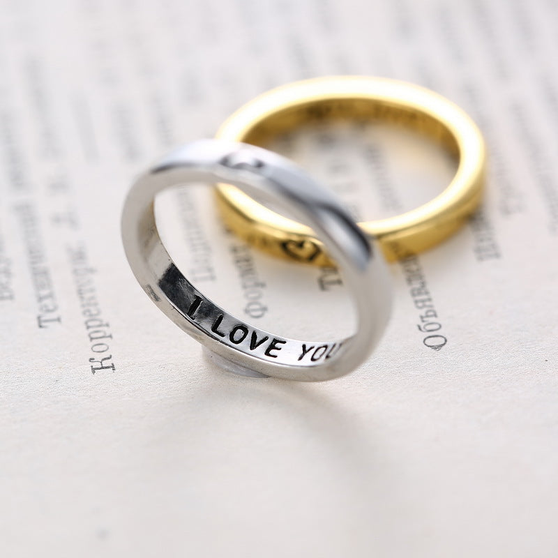 Valentine's Day Jewelry Ring Wholesale Manufacturers Couple Rings in the Name of Love