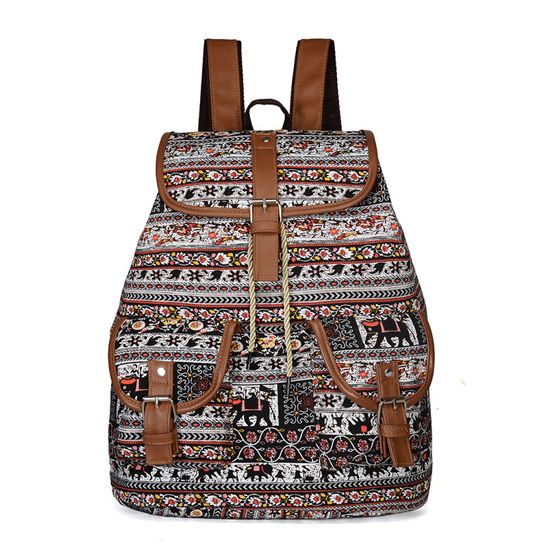 Women's canvas backpack