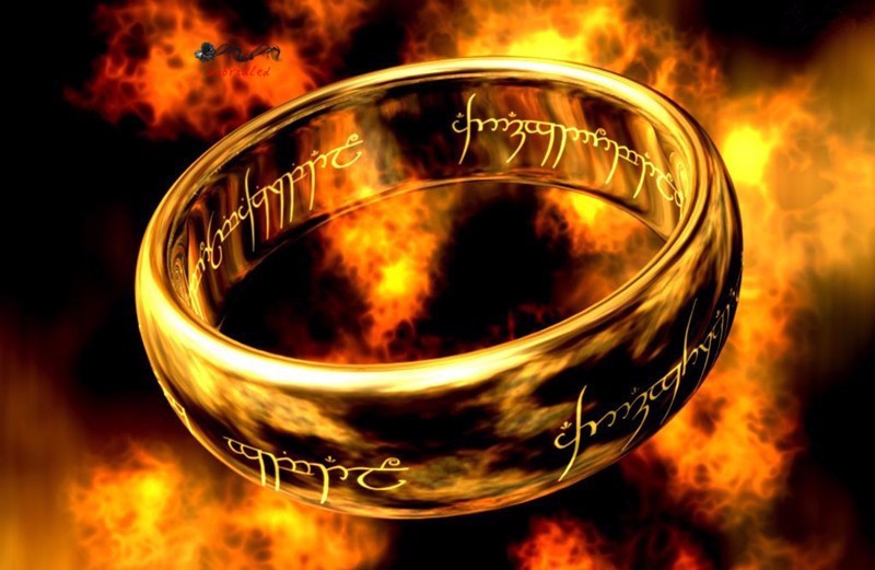 Stainless-Steel One-Color Power Ring, Gold Ring, Wedding Ring Women's Lovers Fashion Jewelry