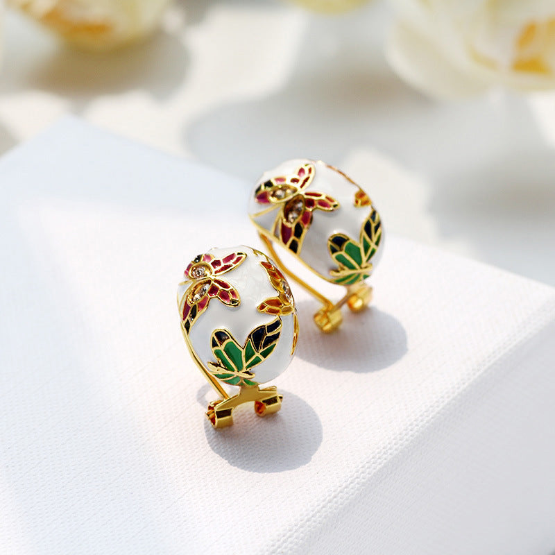 Enamel colorful butterfly necklace earrings bracelet