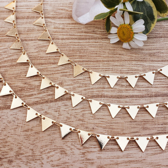 Fashion Metal Alloy Triangle New Fringed Anklet