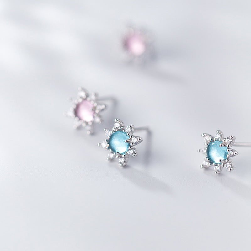 S925 Silver Fashion Sweet Sunflower Earrings