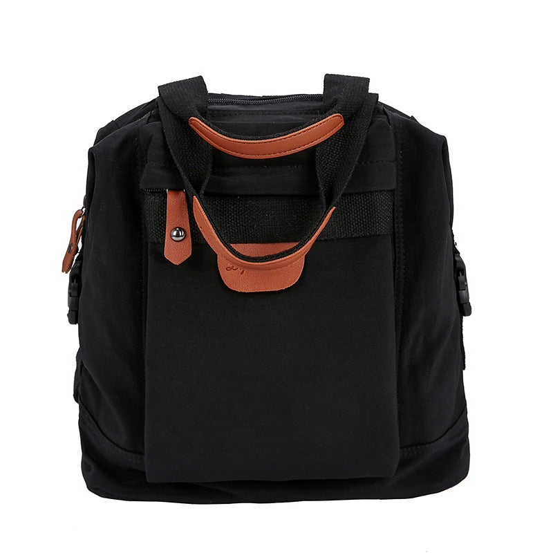 Canvas backpack college student fashion girl backpack