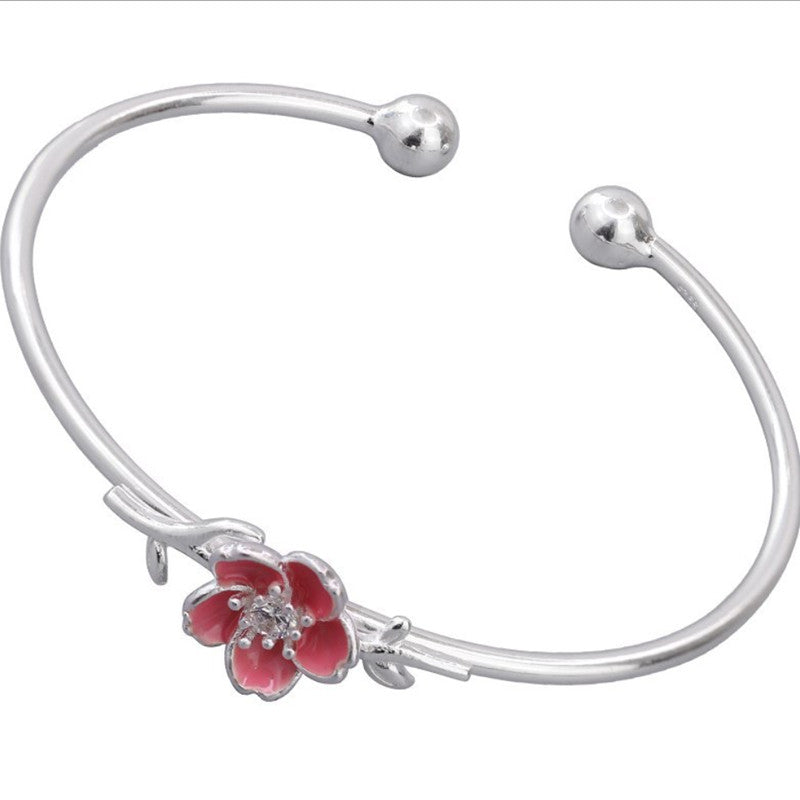 Cherry tree branch bracelet